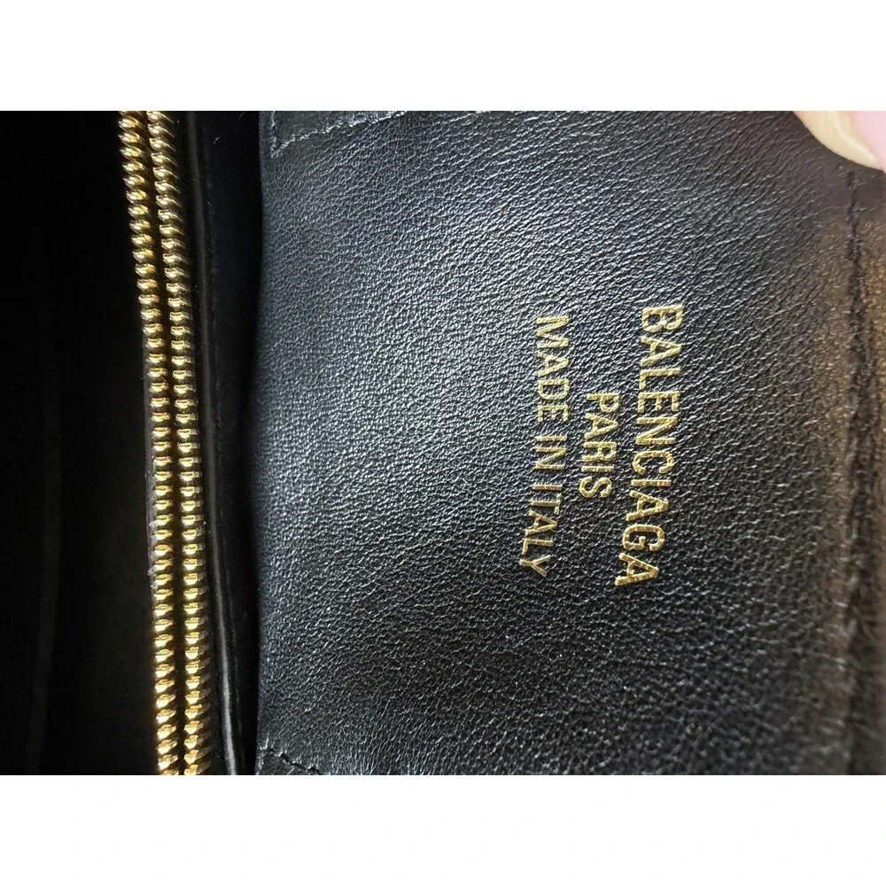 BALENCIAGA Bel Air Mini Black Leather Carry All Bag. Retails $3,650 - Picture 9 of 16